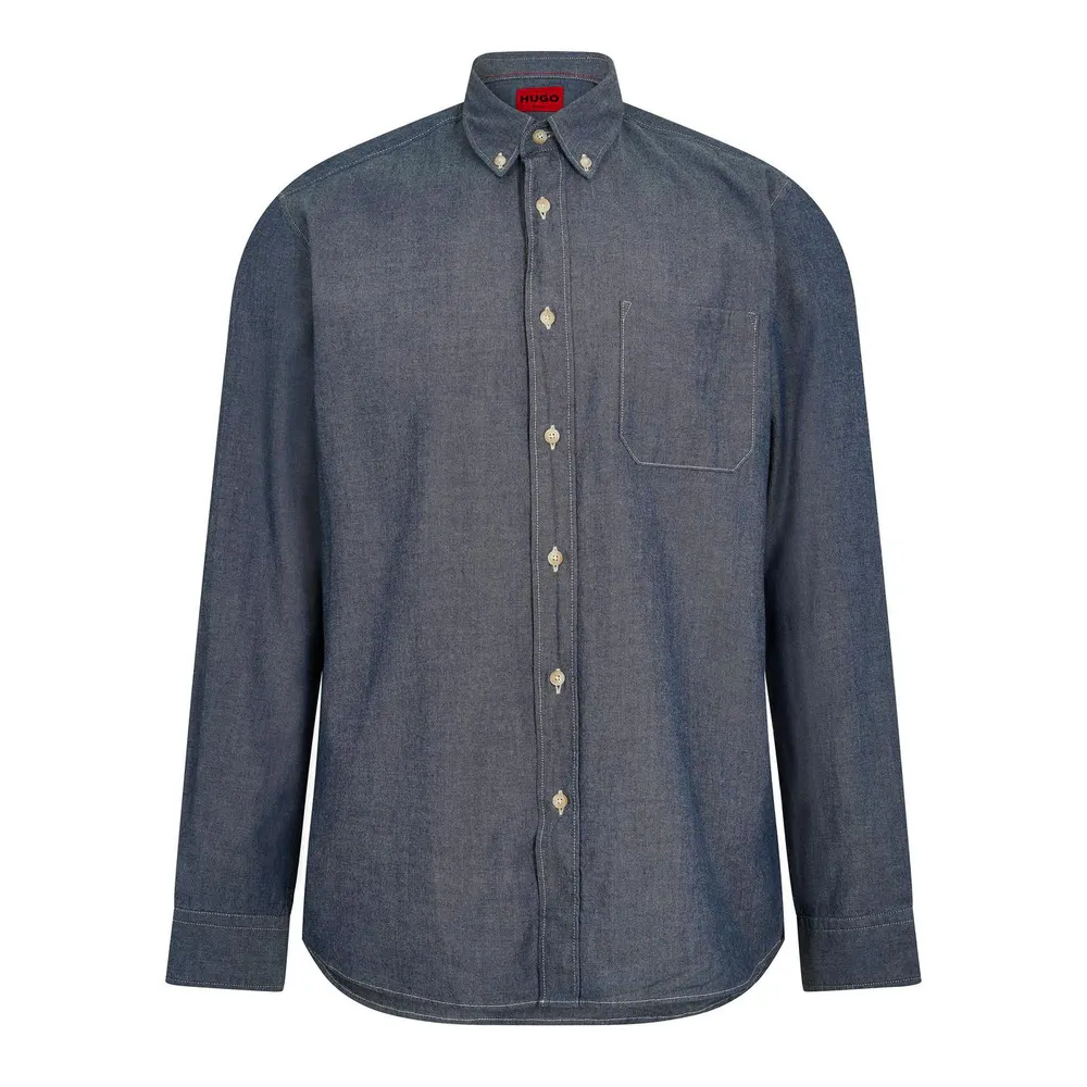 Hugo Men's Ermann 10 Long Sleeve Oxford Shirt