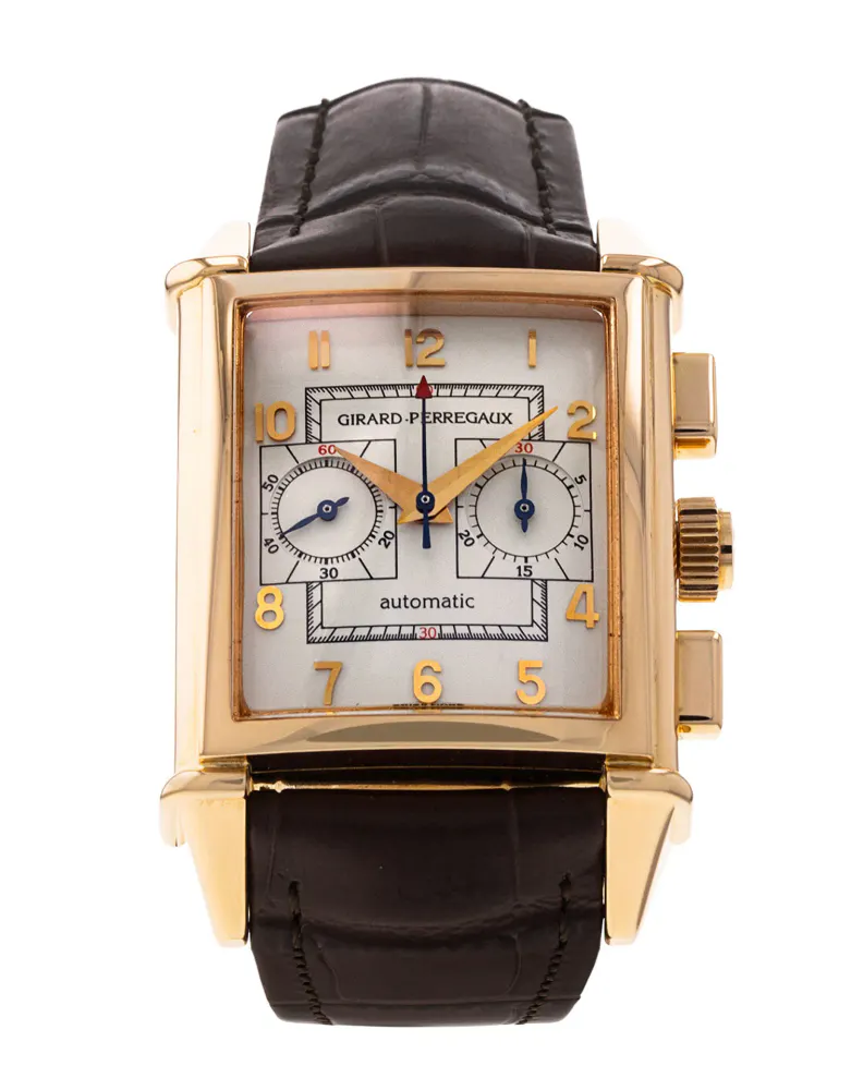 Girard Perregaux Vintage 1945 2599 — 2002 — Excellent in Silver Arabic – Pre-owned watches