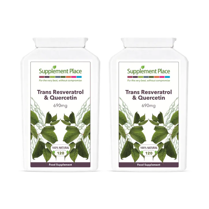 Supplement Place Trans Resveratrol + Quercetin 690mg | 240 Capsules