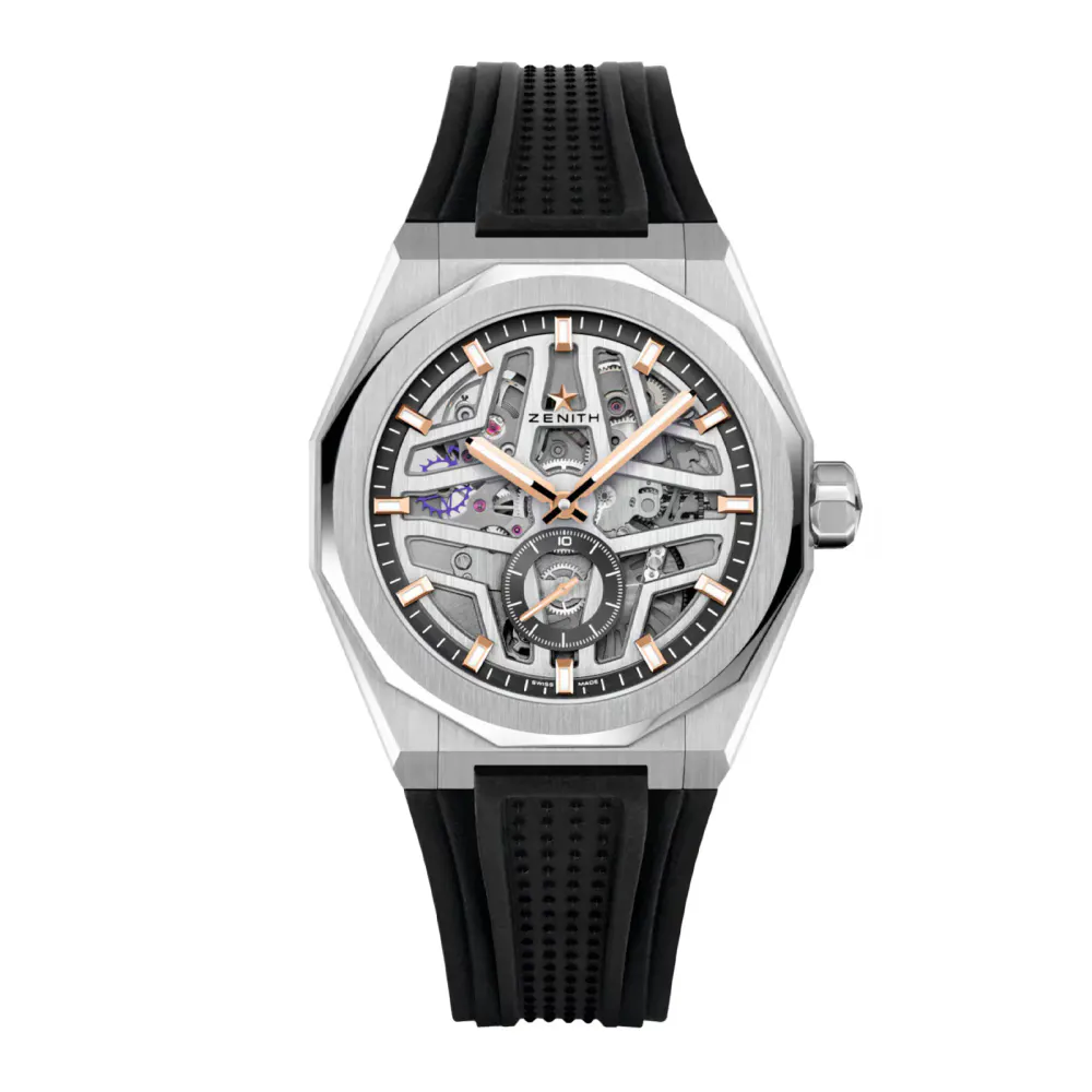 Zenith Defy Skyline Skeleton 41mm Mens Watch Interchangeable Strap detail 2