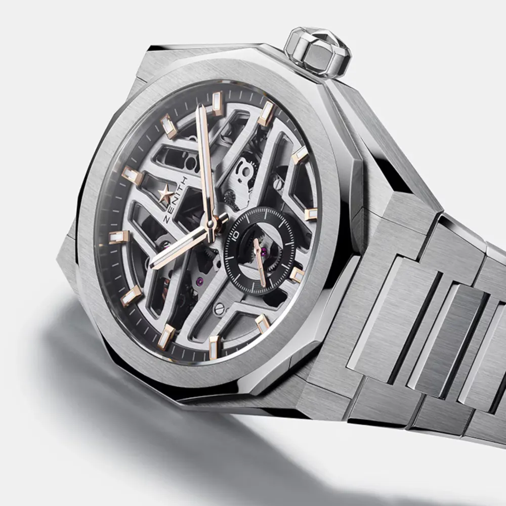Zenith Defy Skyline Skeleton 41mm Mens Watch Interchangeable Strap detail 3