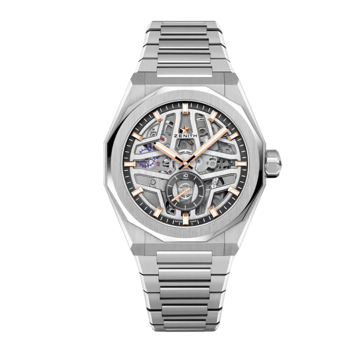 Zenith Defy Skyline Skeleton 41mm Mens Watch Interchangeable Strap