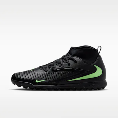Nike Phantom 6 High Club Turf Football Boot - Black/Black/Illusion Green in Black/Black/Illusion Green – Nike men's and unisex