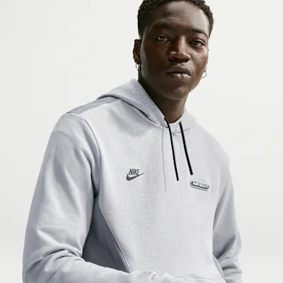 Nike Sportswear Air Max Men's Pullover Fleece Hoodie - Wolf Grey/Cool Grey/Black