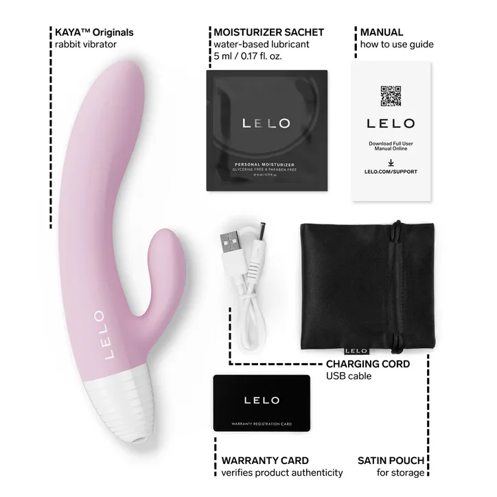Lelo KAYA™ Originals Rabbit Vibrator Soft Pink detail 3