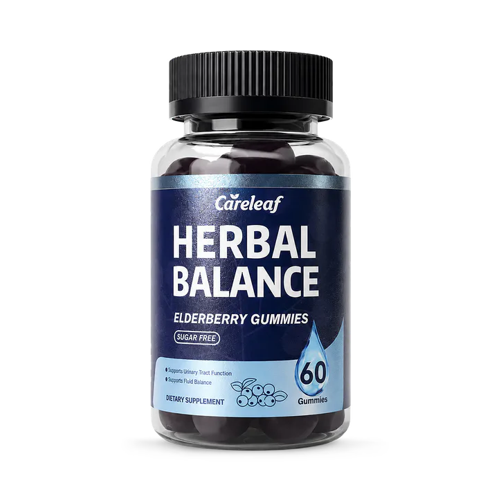 careleaf Herbal Balance Elderberry Gummies Cranberry Flavor 60 Gummies