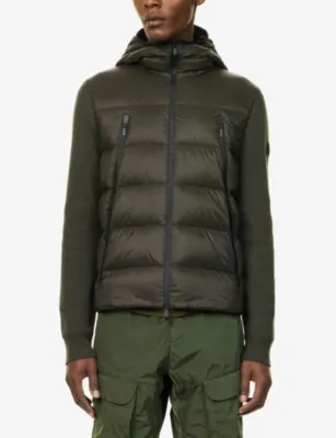 MONCLER Hooded Logo-Badge Padded-Bodice Jacket detail 3