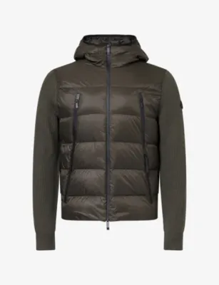 MONCLER Hooded Logo-Badge Padded-Bodice Jacket