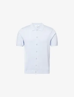 ARNE Short-Sleeve Knitted Cotton Shirt