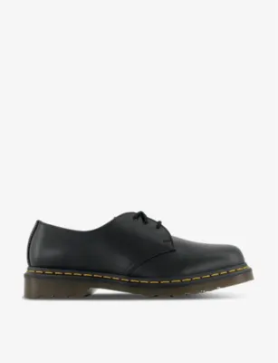 DR. MARTENS 3-eyelet chunky-sole leather shoes - EUR 46 / 12 UK MEN in BLACK LEATHER – Mens | Smart shoes | Derby shoes