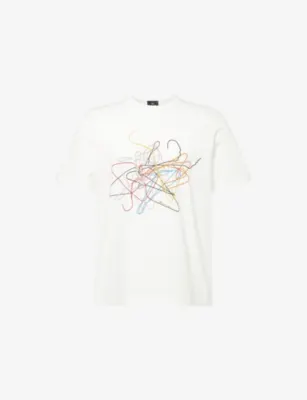 PS BY PAUL SMITH Hanger-Print Short-Sleeve Cotton-Jersey T-Shirt