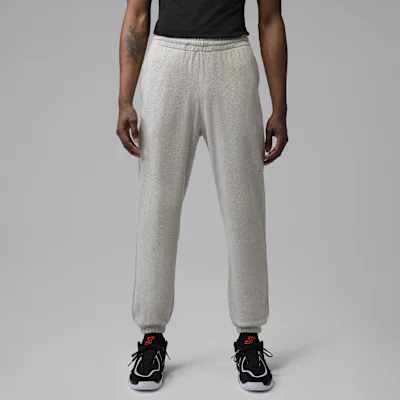 Jordan Sport Crossover Men's Dri-FIT Fleece Trousers - Grey Heather/White