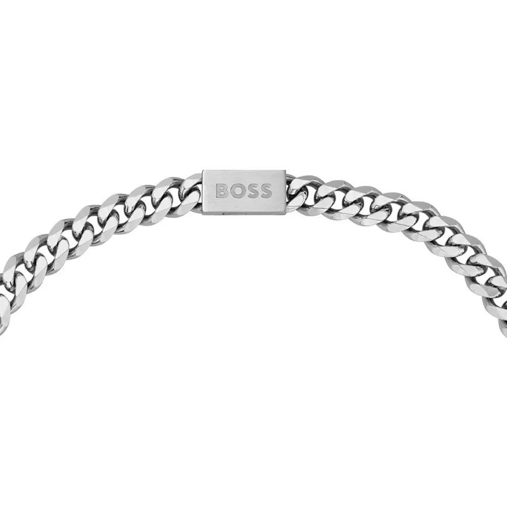 Boss Men's Chain Link Curb Necklace detail 3