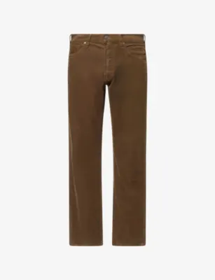 CITIZENS OF HUMANITY Elijah Corduroy Straight-Leg Stretch-Cotton Trousers