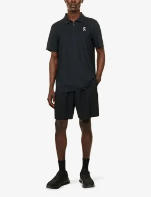 ON Court Quarter-Zip Stretch-Woven Polo Top detail 2