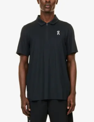 ON Court Quarter-Zip Stretch-Woven Polo Top detail 3