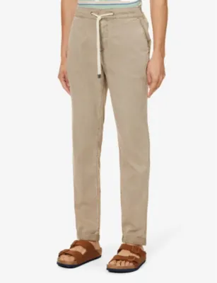 PAIGE Fraser drawstring-waistband X-leg slim-fit stretch-woven trousers detail 3