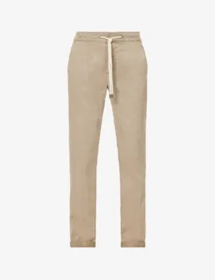 PAIGE Fraser drawstring-waistband X-leg slim-fit stretch-woven trousers