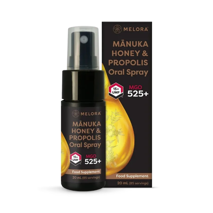 Melora Manuka & Propolis Oral Spray 15ml – Vitamins & Supplements > Supplements > Superfood Supplements > Royal Jelly & Propolis