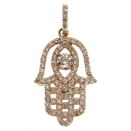MARYAM - CORE Hamsa Diamond Pendant 68923 in Rose Gold – Pendant
