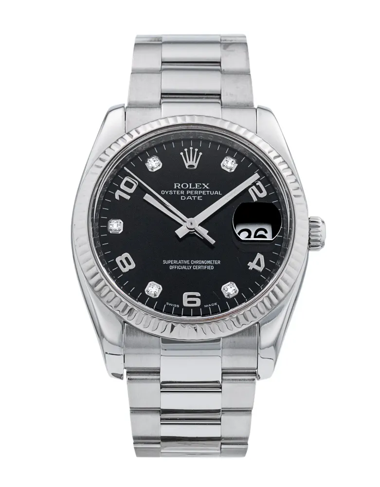 Rolex Oyster Perpetual Date 115234 — 2008 — Excellent