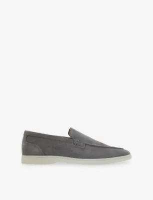 REISS Kason Suede Loafers - EUR 44 / 10 UK MEN in FROST GREY – Mens | Loafers