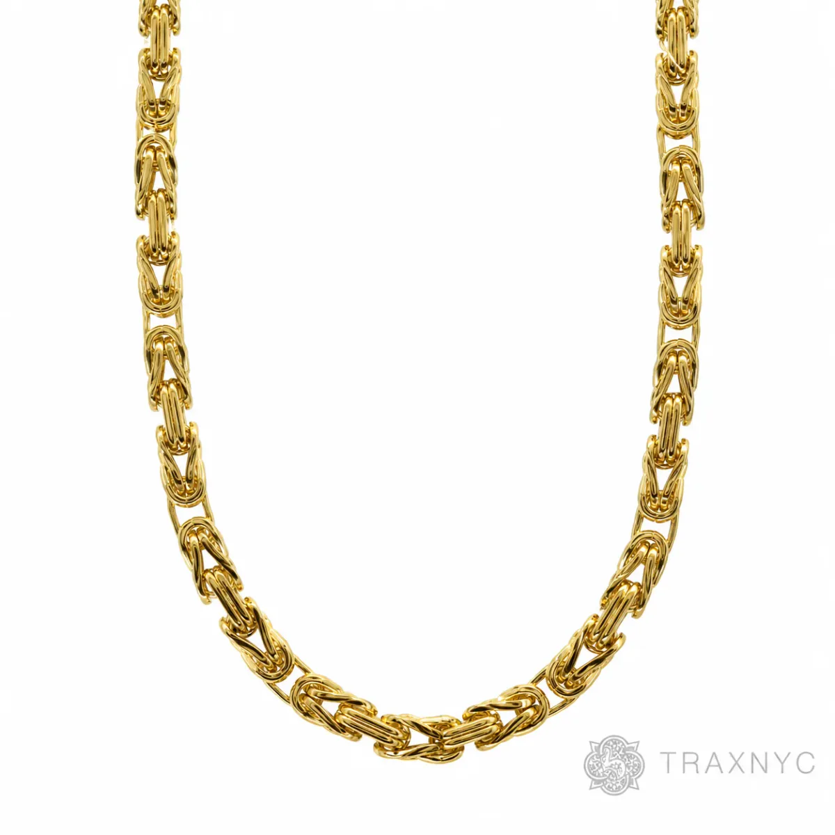 JALGAS - AMERICAS GOLD 14K Yellow Gold Solid Byzantine Chain 5mm 70130 in Yellow / 20 Inches – Chain