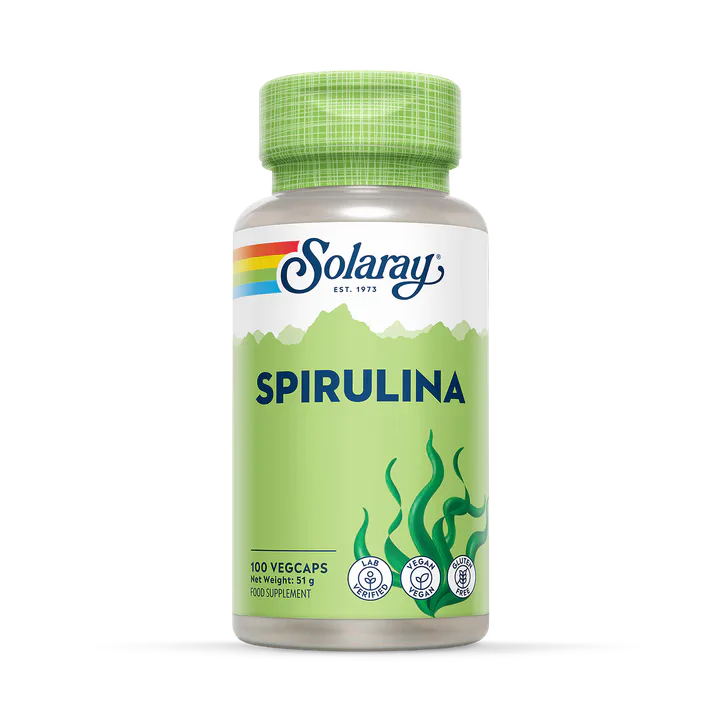 Solaray Spirulina Algae 100 Capsules