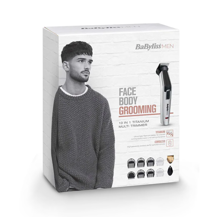 BABYLISS 10 In 1 Multi Trimmer Titanium 7255U