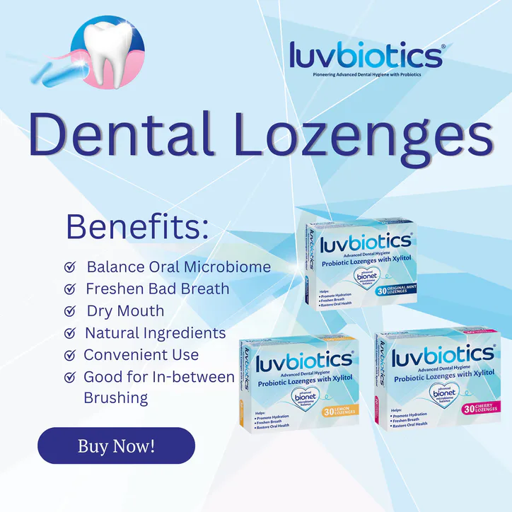 Luvbiotics Probiotic Dental Lemon Lozenges detail 3
