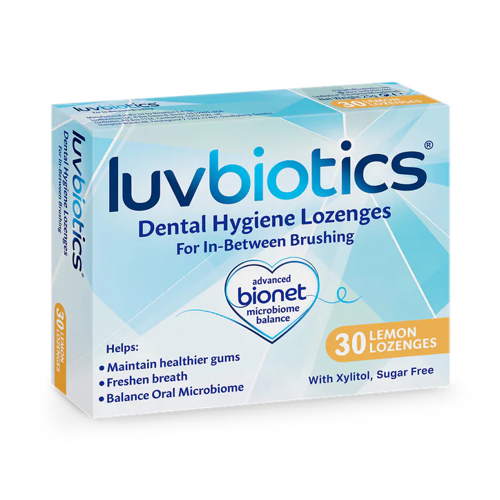Luvbiotics Probiotic Dental Lemon Lozenges