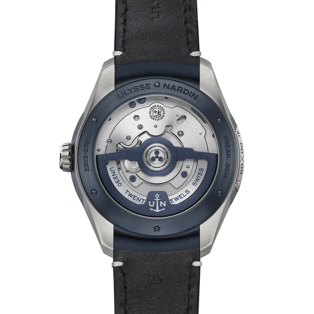 Ulysse Nardin Freak X 43mm Titanium Case in Blue, additional product view 2