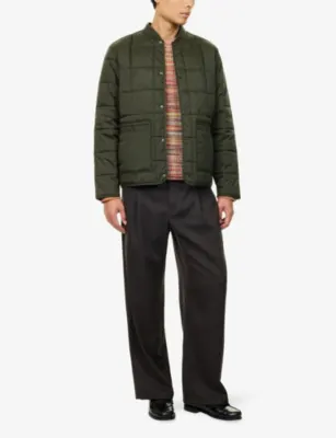 LES DEUX Quilted Bomber Woven Jacket detail 2