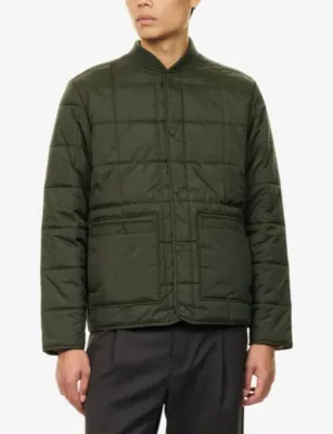LES DEUX Quilted Bomber Woven Jacket detail 3