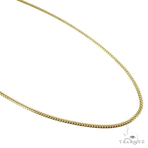 JALGAS - SKYLINE JEWELRY Thin Solid Miami Cuban Link 10K Yellow Gold 20 Inches 1.9mm 67281 in Yellow / 20 Inches – Chain