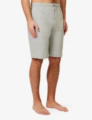 POLO RALPH LAUREN Logo-embroidery relaxed-fit cotton-jersey pyjama shorts detail 3