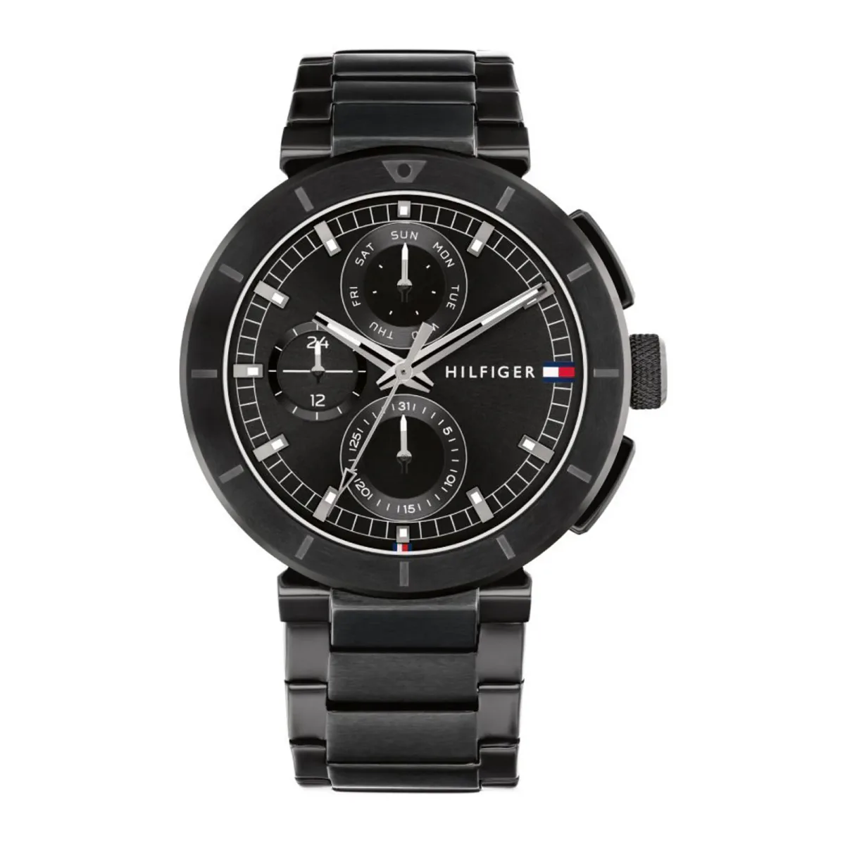 Tommy Hilfiger Analogue Multifunction 44mm Black Steel Quartz Watch
