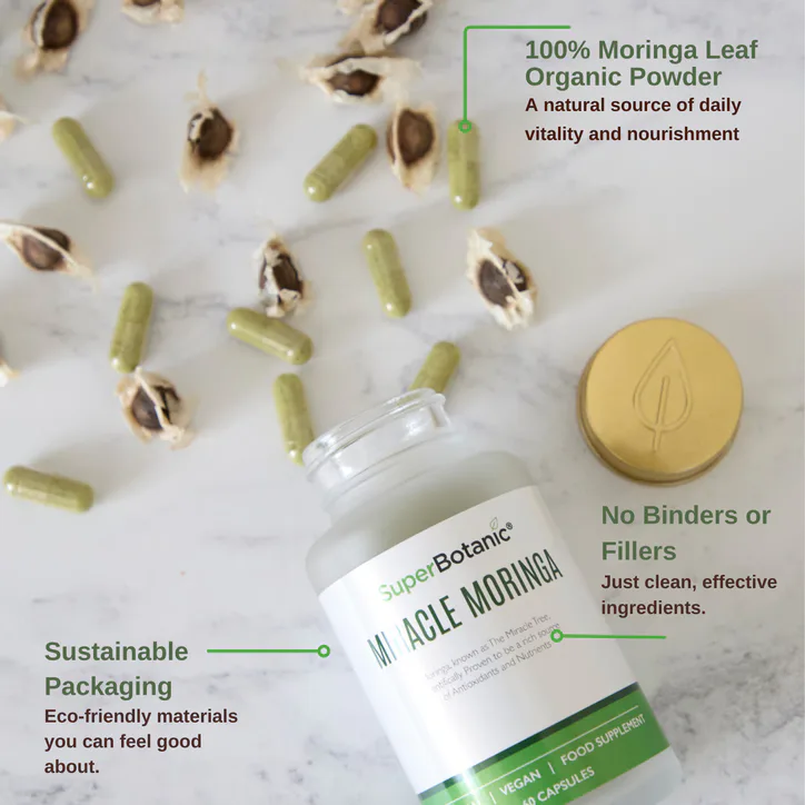 SUPER BOTANIC Miracle Moringa-60 Capsules, additional product view 2