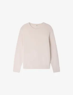 SANDRO Crewneck Knitted Wool Jumper