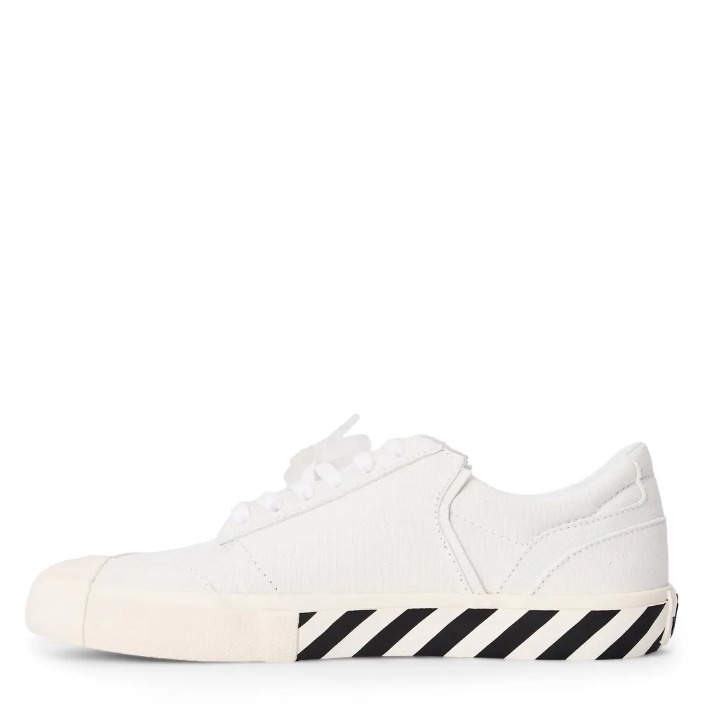 Off White Men's Vulc Undercut Canvas Trainers in White, additional product view 2