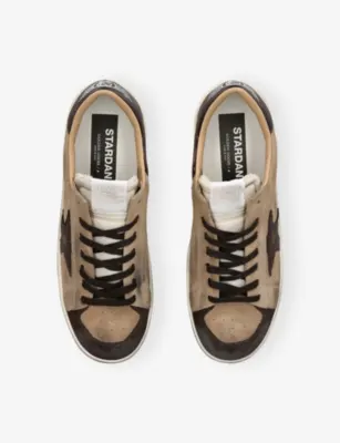 GOLDEN GOOSE Men’s Stardan Suede Trainers - EUR 42 / 8 UK MEN in BEIGE COMB, additional product view 2