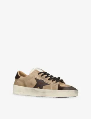 GOLDEN GOOSE Men’s Stardan Suede Trainers - EUR 42 / 8 UK MEN in BEIGE COMB, additional product view 3