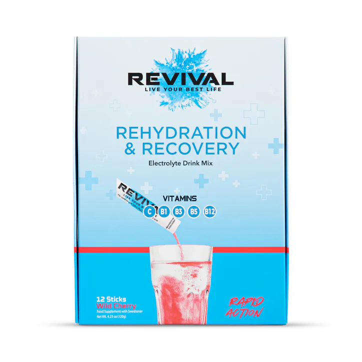 REVIVAL Rehydration & Recovery - Wild Cherry 12 pack, additional product view 2