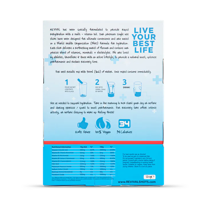 REVIVAL Rehydration & Recovery - Wild Cherry 12 pack, additional product view 3