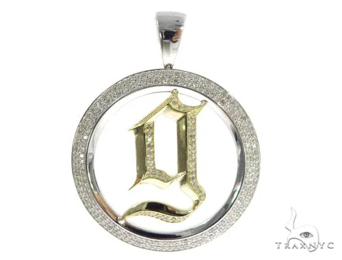 RINA - For Him CUSTOM Prong Diamond 'g' Pendant 45364 in Rose Gold – Pendant