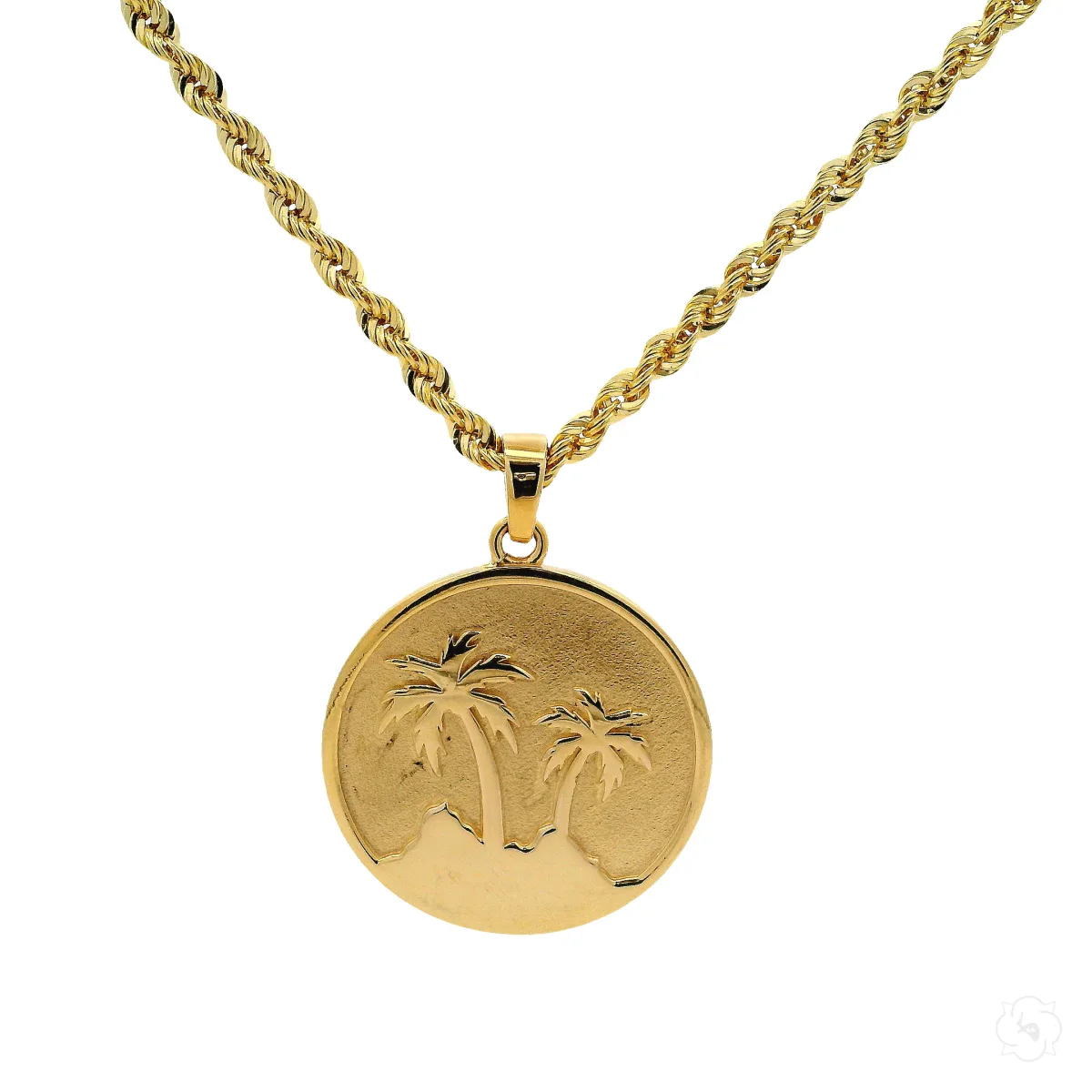 RINA - For Him CUSTOM 14K Yellow Golden Oasis Set 70983 in 18 Inches – Pendant Set
