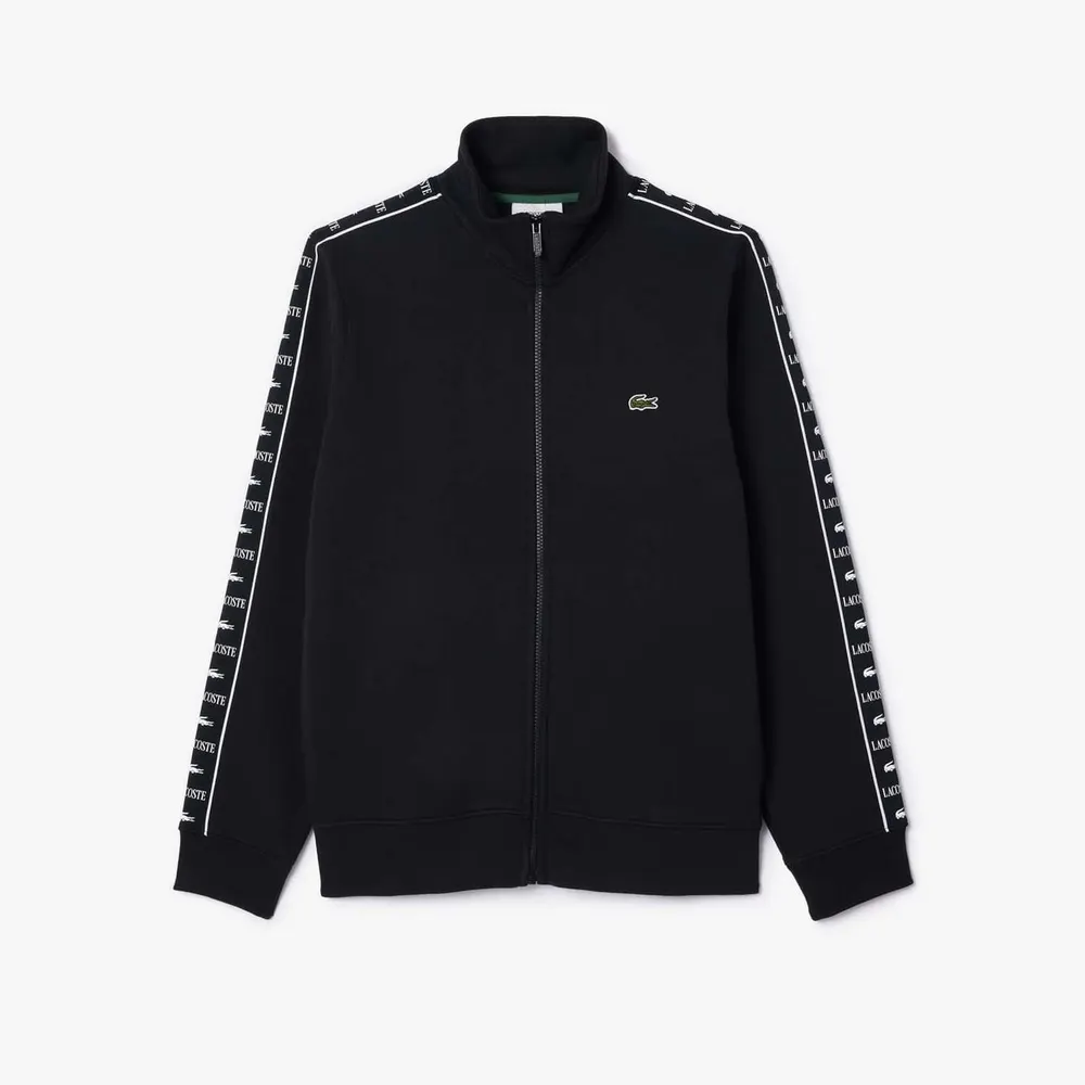 Lacoste Logo Stripe Zip-Up Sweatshirt detail 3