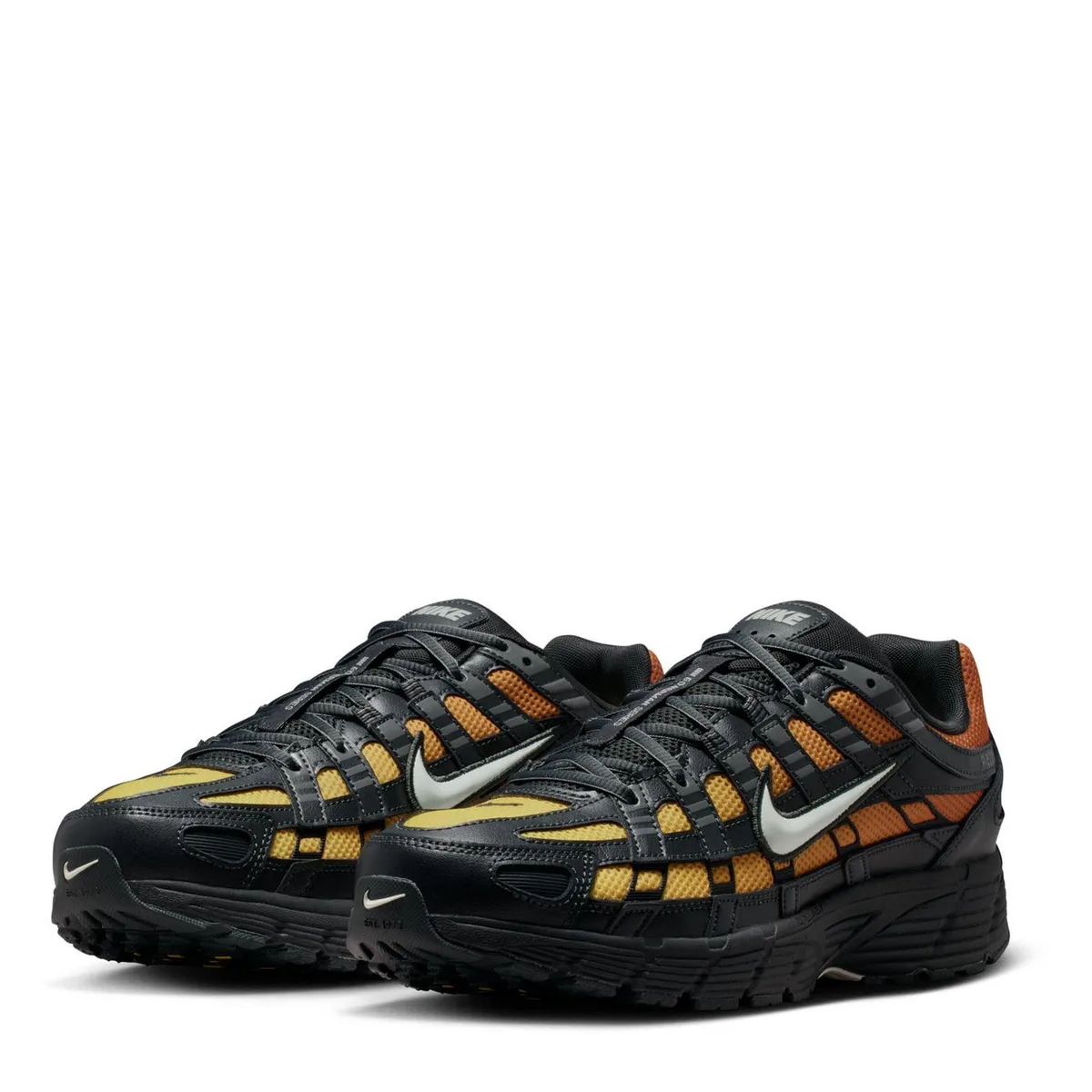 For Him Nike P-6000 Mens Shoes in Grey/Orange, additional product view 3