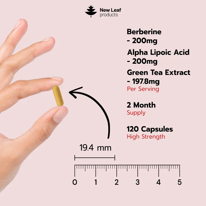 New Leaf Products Berberine Capsules, additional product view 3