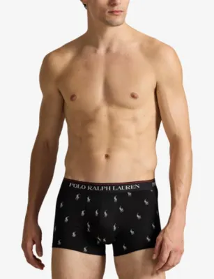 POLO RALPH LAUREN Classic Pack of Three Stretch-Cotton Trunks detail 2